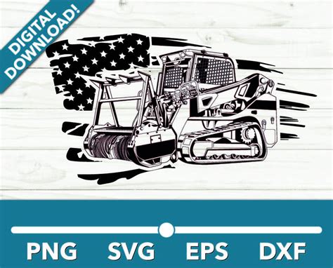 skid steer mulcher clipart|sketches of skid steers.